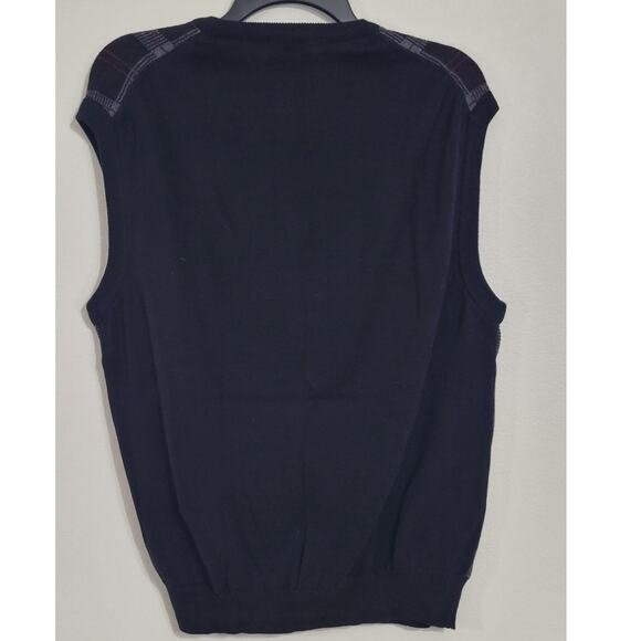 Lyle & Scott Sweater Vest Mens Large Vintage 80's Grandpa Academia Sweater Vest - Picture 4 of 6